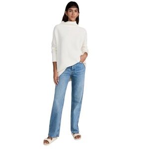 Free People Ecru Ottoman Slouchy Tunic Sweater